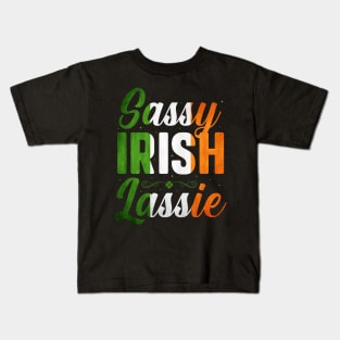 Sassy Irish Lassie Kids T-Shirt